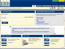 Tablet Screenshot of englishhistoricaldocuments.com